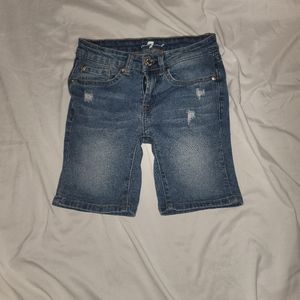 7 For All Mankind Girls Apocket distressed  shorts